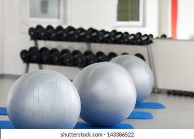 Interior Gym Fitness Balls Row Stock Photo 143386522 | Shutterstock