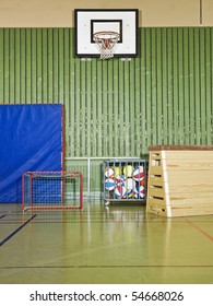 Interior Of A Gym At School