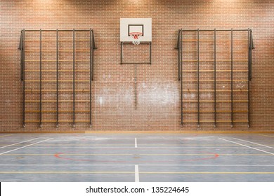 Interior Of A Gym At School, Holland