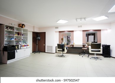 Interior of a hairdressing salon