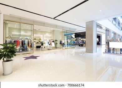 Interior Of Hallway In Shopping Mall