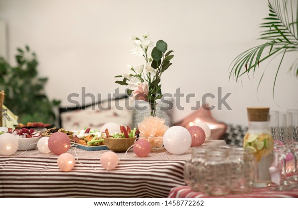 Interior Hen Party Decoration Idea Lemonade Stock Photo Edit Now