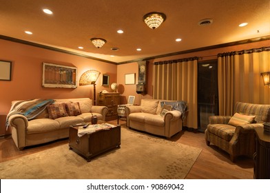 Interior Of A Home Den