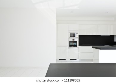 interior home, new kitchen, open space