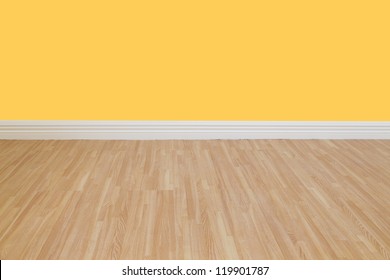 Interior Of A Home With Refinished Hardwood Floors.