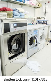 Interior Of A Hospital Laundry