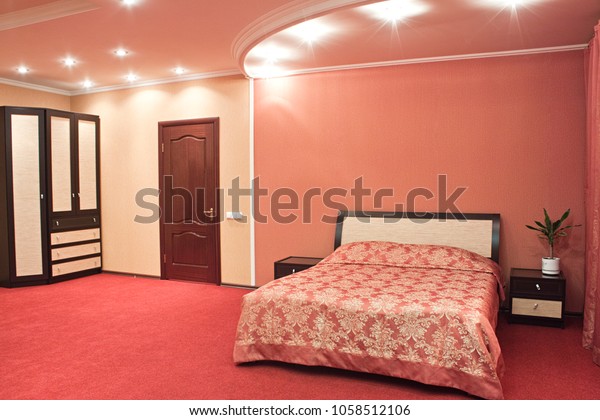 Interior Hotel Room Hotel Motel Stock Photo Edit Now 1058512106