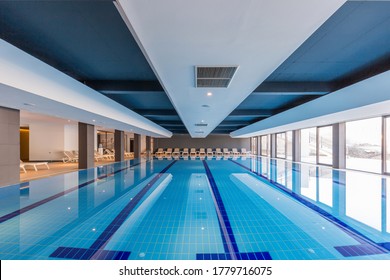 Interior of a indoor swimming pool - Powered by Shutterstock