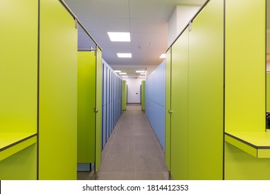 Interior Of A Indoor Swimming Pool Changing And Locker Room