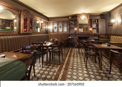 Interior Of A Irish Pub 