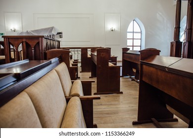 Interior Of Jewish Synagogue Inside In Kaluga, Russia