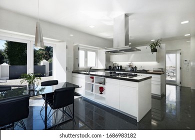 Interior kitchen of modern contemporary house - Shutterstock ID 1686983182
