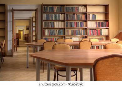 Interior Of A Library ( Photo HDR)