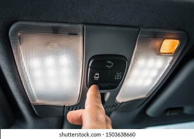 Interior Lighting Of Car Interior On The Ceiling - Led Reading Light