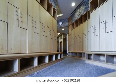 Interior of a locker/changing room - Shutterstock ID 522392128