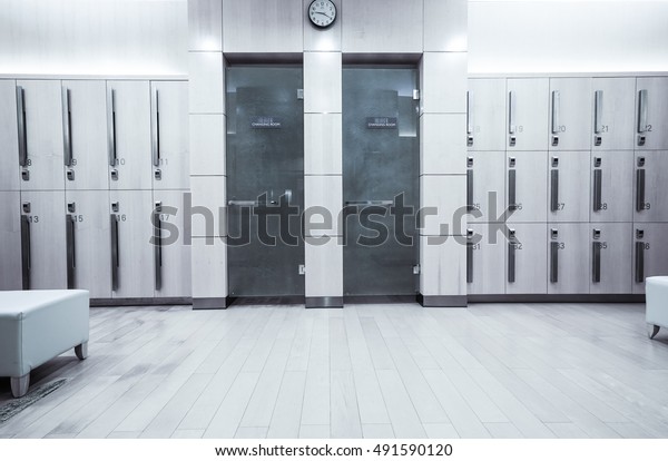 Interior Lockerchanging Room Stock Photo (Edit Now) 491590120