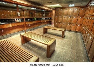 Interior Of A Locker/changing Room In A Country Club