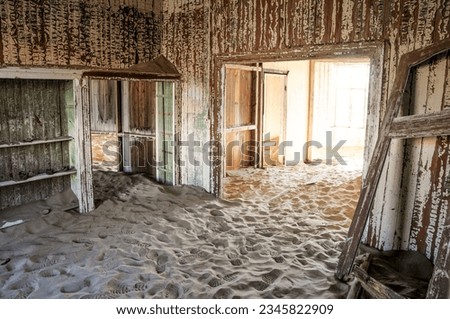 interior of a lostplace house in a ghosttown