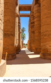 Interior Of The Luxor Temple, Hypostyle Hall In The Precinct Of Amun Re