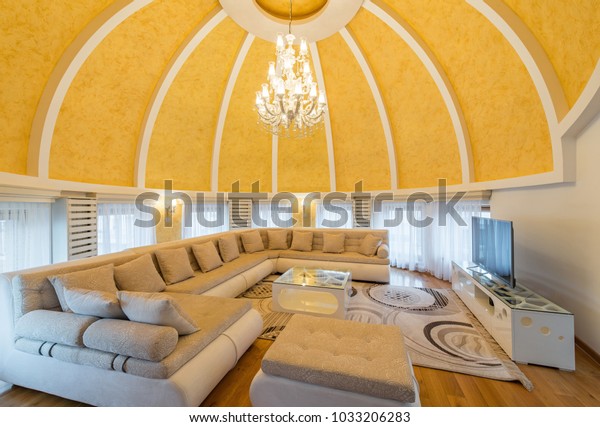 Interior Luxury Dome Apartment Villa Living Stock Photo Edit Now