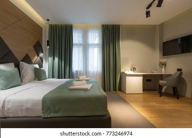Luxury Interior Design Bedroom Pool Villa Stockfoto Jetzt