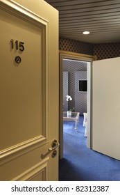 Interior Luxury Hotel, Door Open