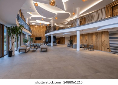 Interior of a luxury hotel lobby - Powered by Shutterstock