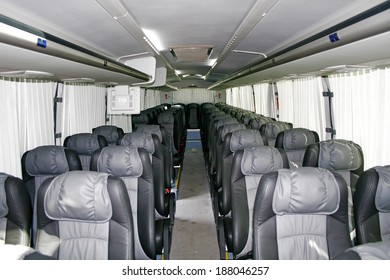Interior of a luxury interurban coach