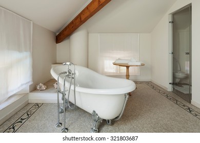 Interior Mansion Luxury Classic Bathroom White Stock Photo 321803687 ...