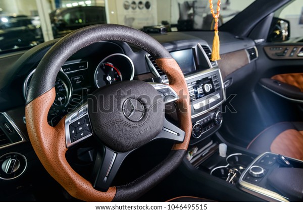 Interior Mercedes Gl Now Glsclass Moscow Stock Image