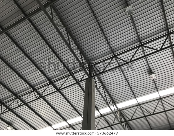 Interior Metal Sheet Roof Stock Photo Edit Now 573662479