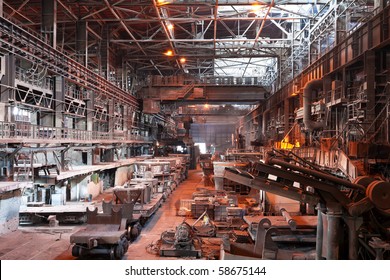 Interior Of Metallurgical Plant Workshop