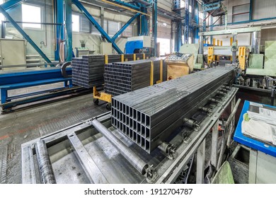 The interior of the metalworking shop. Modern industrial enterprise - Shutterstock ID 1912704787