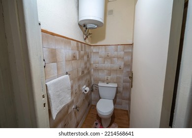 The Interior Of A Middle Class Bathroom