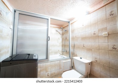 The Interior Of A Middle Class Bathroom