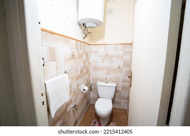 The Interior Of A Middle Class Bathroom