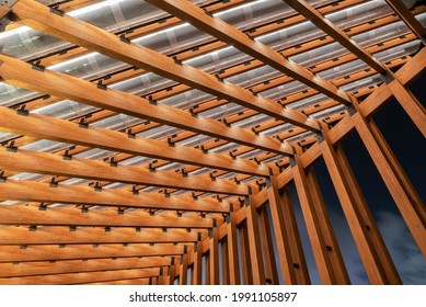 Interior Of Modern Architecture. Building Abstract Background