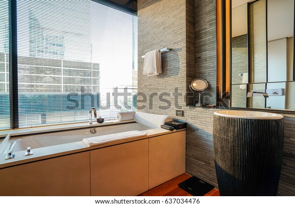 Interior Modern Bathroom Shutters Stock Photo Edit Now
