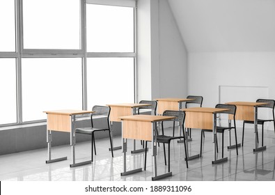 Interior Of Modern Empty Classroom