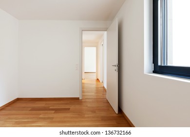 Modern Empty Apartment Interior Wooden Door Stock Photo (Edit Now ...