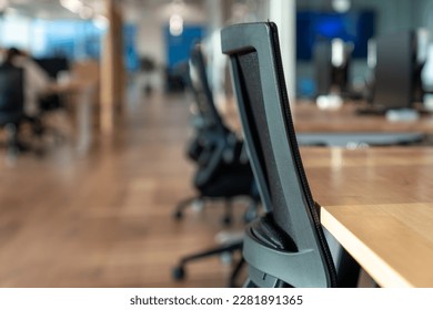 Interior of modern empty office building.The focus is on the seat - Shutterstock ID 2281891365