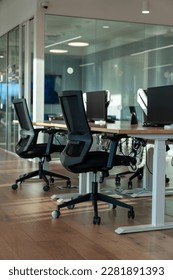 Interior of modern empty office building.The focus is on the seat - Shutterstock ID 2281891393