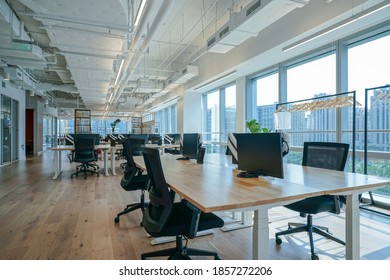 Modern Cozy Loft Office Interior 3d Stock Illustration 1031148421