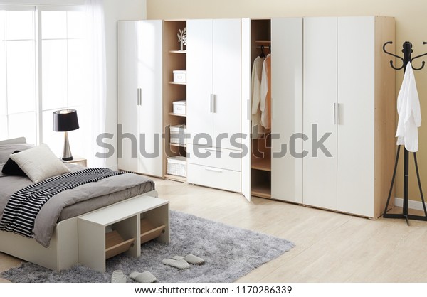 Interior Modern Empty Wardrobe Room Objects Interiors