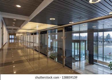 Interior Of A Modern Futuristic Office Building