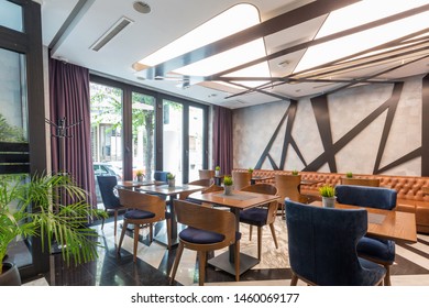 Interior Of A Modern Hotel  Lounge Cafe Bar Restaurant