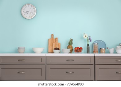 Interior of modern kitchen - Shutterstock ID 739064980