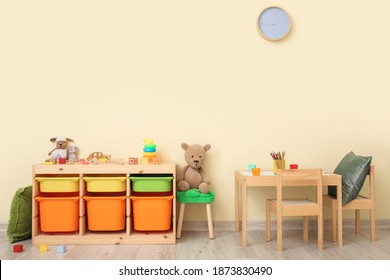 Interior of modern playroom in kindergarten - Shutterstock ID 1873830490