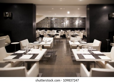 Interior Of Modern Restaurant