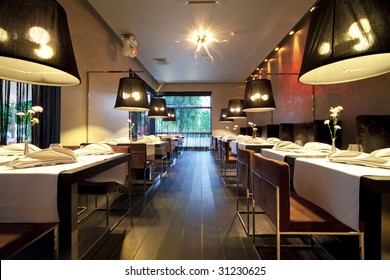 Interior Of Modern Restaurant